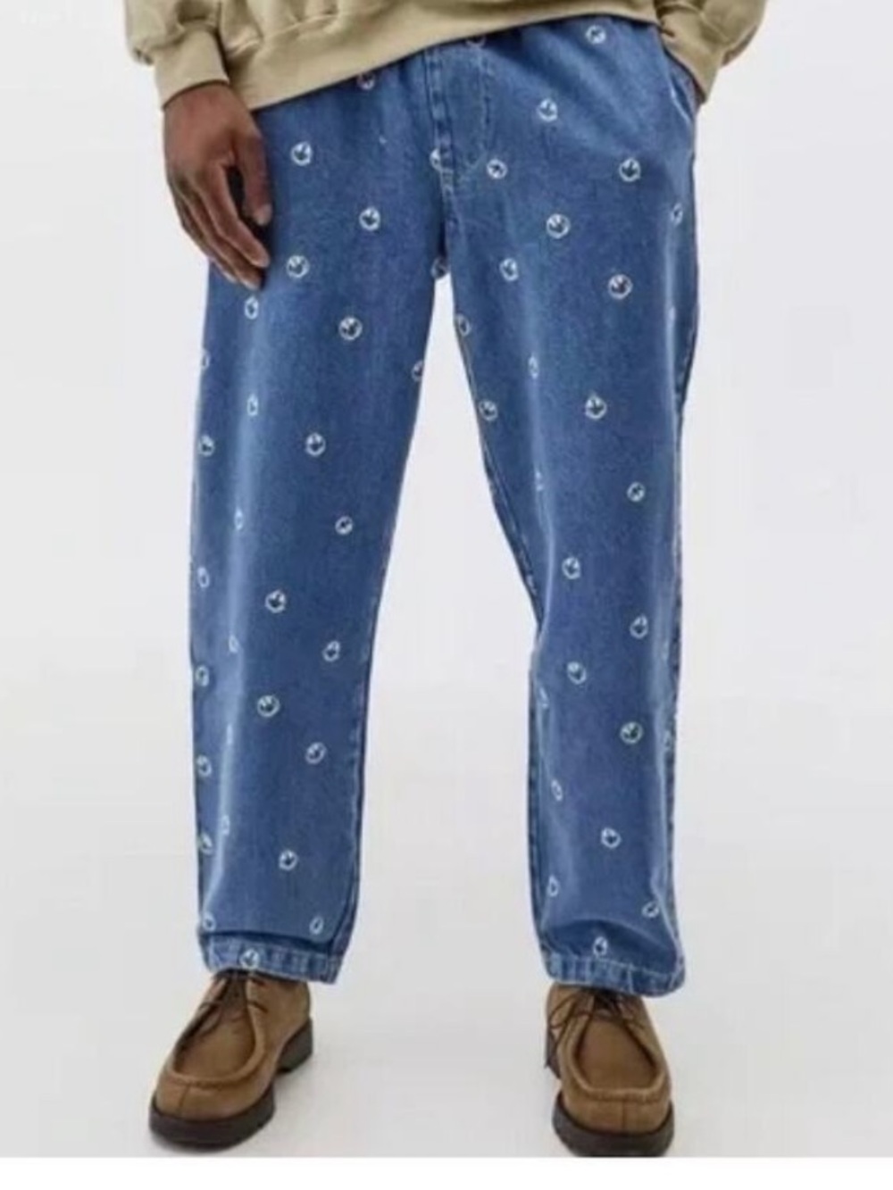 Urban Outfitters BDG Smile Embroidered Beach Pants Unisex